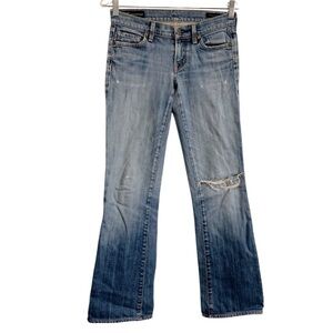 Citizens Of Humanity Low Waist Bootcut Kelly #001 Stretch Distressed Jeans